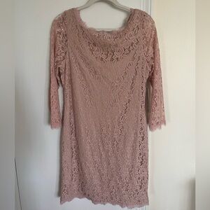 Eliza J pink lace maxi dress size 12 NEW